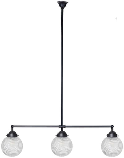 Moonlight T-lamp 3 lichts Nouveau Romance Geëtst - Art Deco Trade