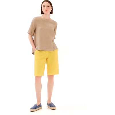 Vrouwenblouse Haris Cotton Essentials Split Hem
