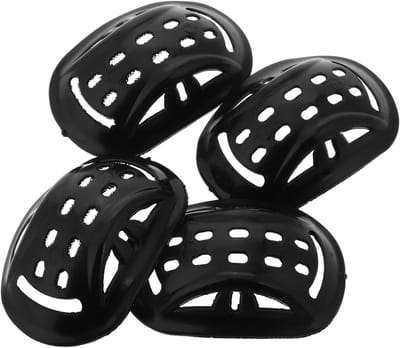 Zachte Kinbeschermers - Helm Kussentjes - Helm Comfort - Zacht Siliconen Materiaal - 4 Stuks - Zwart