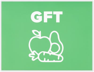 Afvalstickers GFT - 25 x 19 cm - Container stickers - Kliko stickers - Prullenbak stickers - GFT - GFT afval - Groente-, fruit- en tuinafval