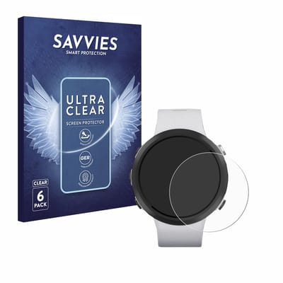 Savvies - Screenprotector voor Garmin Swim 2 - Folie Beschermfolie transparant 6 Stuks