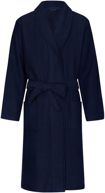 Heren Badjas Pastunette - Bamboemix - Blauw - Maat M