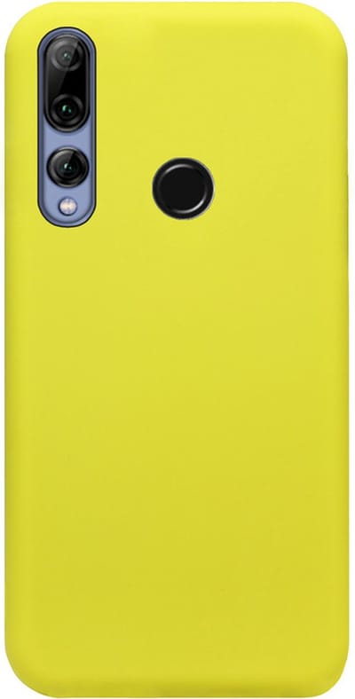 ADEL Siliconen Back Cover Softcase Hoesje Geschikt voor Huawei P Smart Plus 2019 - Geel