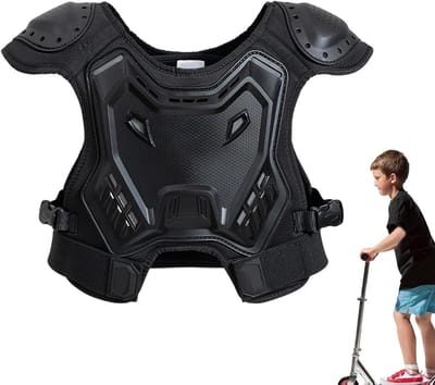Beschermende Kleding - Motoruitrusting Kinderen - Actieve Sporten - Geoptimaliseerde Slijtvastheid - 30 x 30 x 5 cm - Zwart
