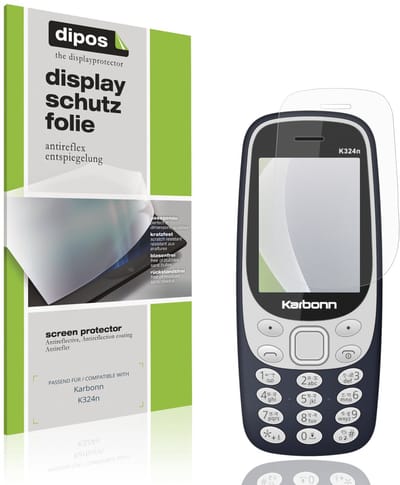 dipos – 4x Matte Beschermfolie geschikt voor Karbonn K324n | Krasbestendige & antireflecterende Screenprotector Ultra-Thin