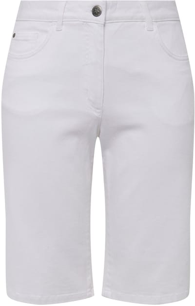 Angel of Style - Dames - Jeans-bermuda Berry stretchcomfort 5-pocket - Sneeuwwit - Maat 60