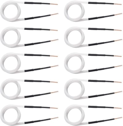Dailygoods- Inductieverwarmerspoelen 10-delige set - Inductieverwarmergereedschap - Boutverwijderaar - Vlamloze verwarming - Messing - Binnendiameter 2-40 mm - Inductiespoelen