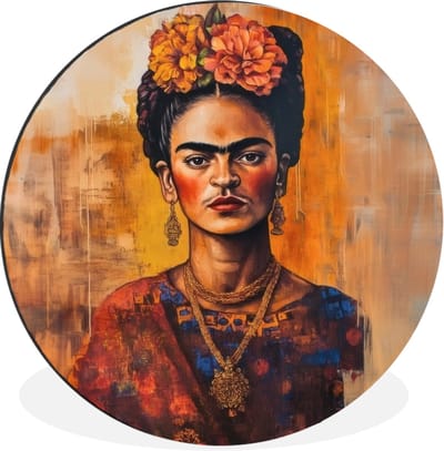 WallCircle - Wandcirkel - Muurcirkel - Portret - Sieraden - Schilderachtig - Aluminium - Dibond - 30x30 cm - Binnen en Buiten