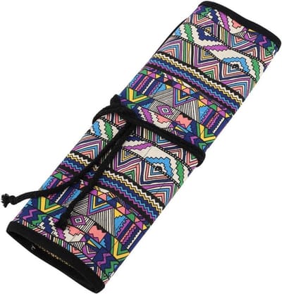 Content in - Penselenhouder en penseelorganizer - Roll-up tekenpen etui - Acrylolie penseelhouder .