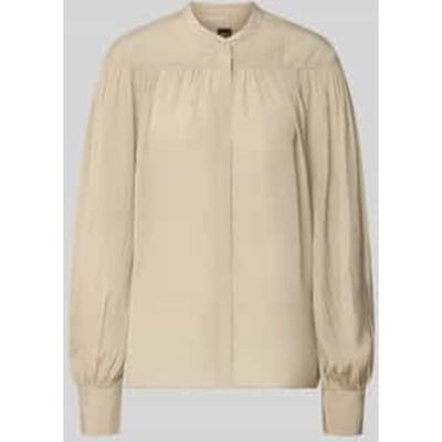 Regular fit blouse met lange mouwen van pure viscose model 'C_Bethena'