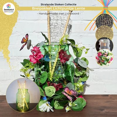 Breipakket Lichtpuntje – een stralend DIY breiobject voor de Lente voor jezelf of als cadeau