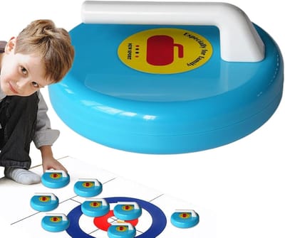 Shuffleboard Schijven - Curling Spel - Feest Spel - Lichtgewicht Materiaal - 11 cm Doorsnee - Blauw