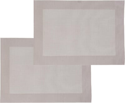 Secret de Gourmet diner placemat Texaline - Set van 4x stuks - beige - 50 x 35 cm - Onderleggers