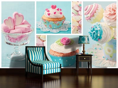 Poster | Roze , Turquoise | 104 x 70,5 cm