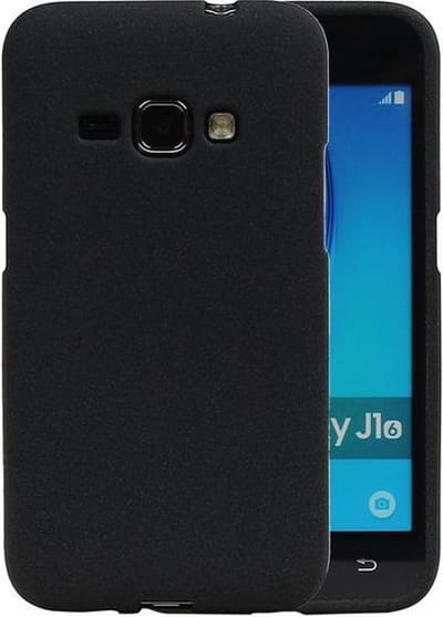 Zwart Zand TPU back case cover hoesje voor Samsung Galaxy J1 2016