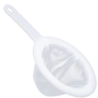 Fijne zeef - Keukenzeef - Nylon - Zeven - Ffilteren - Zeeflepel - 11 cm - Wit - Keuken filter - Theezeef - Straining sieve - Mesh - Saus zeven - Jonyx