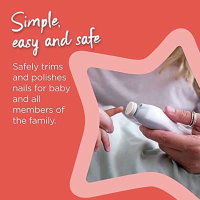 Elektrische nagelknipper voor kinderen en volwassenen - 6-in-1 met LED-licht en stille motor