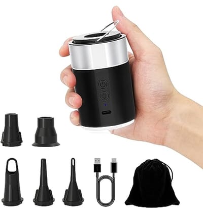 Draadloze Luchtbedpomp met 3-in-1 Functies en LED Verlichting