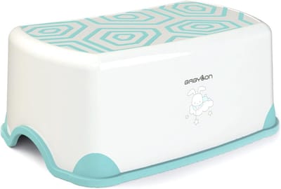 BABYLON Turtle toiletkruk. Baby accessoires opstapkruk voor kinderen, wit