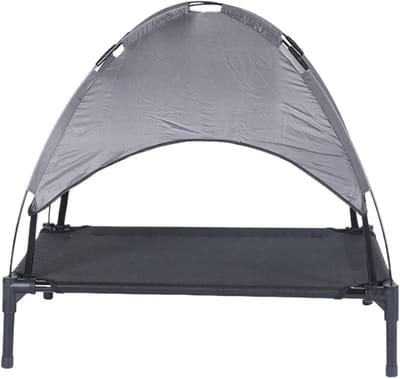 Hondentent Bed - Opvouwbaar Hondenhok - Reizen Camping Tuin - Met Zonwering Ademend - 77 x 62 x 18 cm