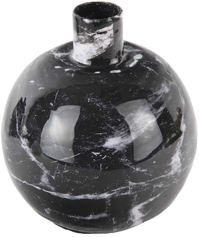 Kandelaar - Marble Look - Zwart - small
