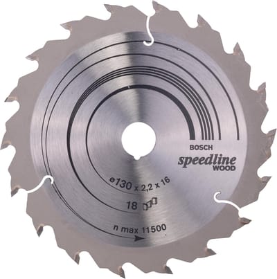 Bosch RUNDSAVKL 130X16MM 18T SPEEDLINE WOOD
