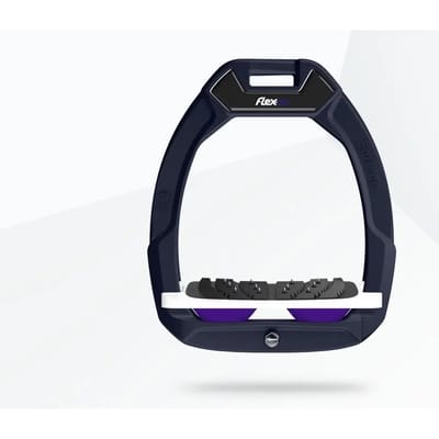 Veiligheidszweepscharen Paardrijden Verlaagd Ultra Grip Marine/Wit/Paarse Flex-On Safe-On