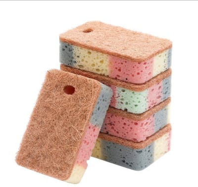Daity 5-pack - schoonmaakspons - afwasspons voor de keuken - schuurspons voor huishoudelijk gebruik en de badkamer die geen krassen achterlaat