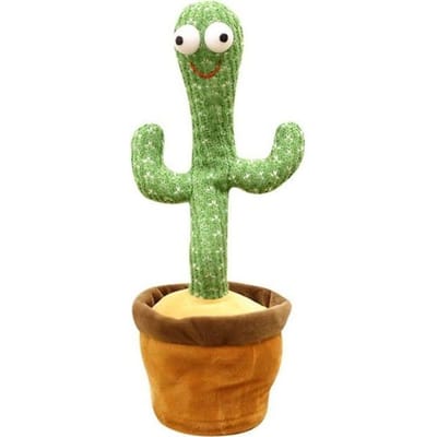 Dansende elektrische cactus knuffel 32 cm - NOBRAND - Kind - Groen - 3 jaar en ouder