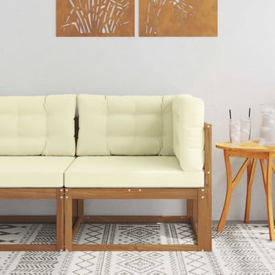 vidaXL - Outdoor - Hoekbank - Naturel