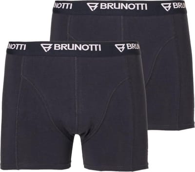 Brunotti - Sido Boxershort Heren - 2 Stuks - Katoen - Heren Ondergoed - Zwart - S