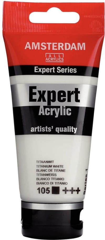 Amsterdam Expert Series Acrylverf - 75 ml - Titaanwit 105   8712079289003   Verf