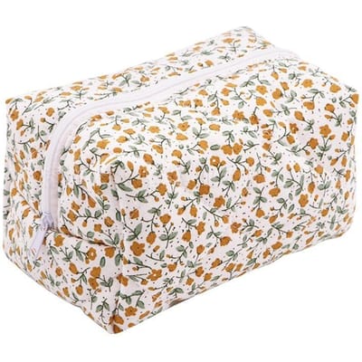 1 pièce Sac à Cosmétiques zippé imprimé, Pochette Organiseur, Trousse de Toilette, Sac de Maquillage de Voyage Grande Capacité one-size