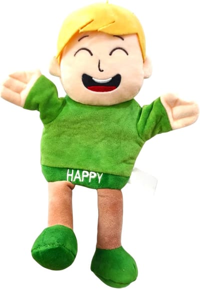 Zachte Handpoppen - Interactief Speelgoed - Educatief Rollenspel - Stimuleert Emotionele Ontwikkeling - 31 x 21 x 5 cm