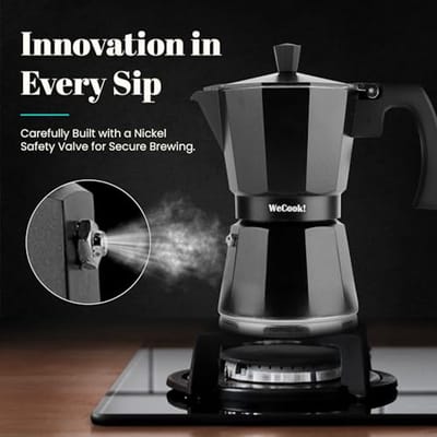 Italiaans Koffiezetapparaat voor Inductie - 9 Kopjes Aluminium Percolator met Siliconen Afdichting
