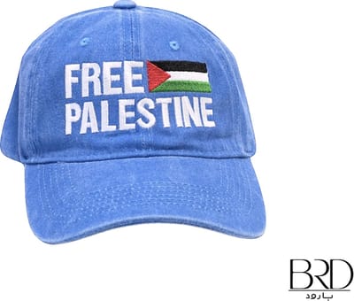 BRD® For Palestine | Lichtblauwe Pet | Free Palestine met Vlag