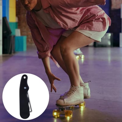 Sportieve Schoenveter Aantrekker - Vouwbare Lace Verstrakker voor Schaatsen en IJshockey, Zwart - Efficiënt en Handig Accessoire