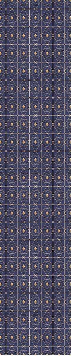 Voorgelijmd vliesbehang - SCANDINAVIAN SAPPHIRE - 1 rol van 300x60cm
