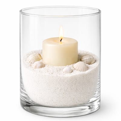 Rayher decoratie zand - 650ml - wit - hobby zandkorrels - sierzand - voor windlichten