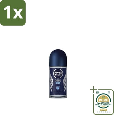 1 x NIVEA MEN - Deodorant Roller - Cool Kick - 50 ml- 72 Uur Anti-transpirant - Deodorant Roller - Mannelijke Geur - Huidvriendelijk - Frisheid