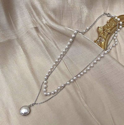 Cabantis Parel Ketting-Ketting Dames-Ketting Heren-Cadeau Voor Vrouw-Cadeau Voor Man-Sieraden-Zilverkleurig