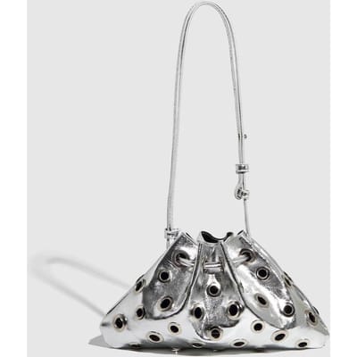 Holle Klinknagel Ontwerper Schoudertas Ontwerper Luxe Tassen Dames Trekkoord Emmer Tassen Handtassen Mini Portemonnees Chic gray
