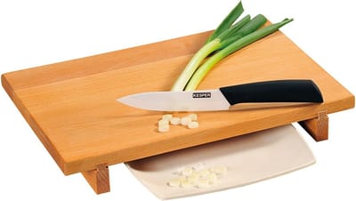 Kesper 85340, snijplank, serveerplank, sushiplank, 35x24x5cm, FSC beukenhout