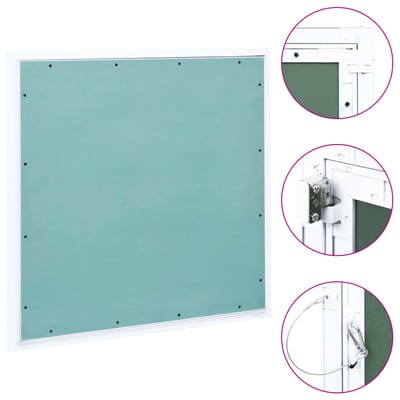 vidaXL - Toegangspaneel - met - aluminium - frame - en - gipsplaat - 500x500 - mm
