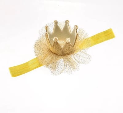 Go Go Gadget - Haarband - Glitter - Kroontje - Baby - Peuter - Kleuter - Prins/ Prinses - Goud