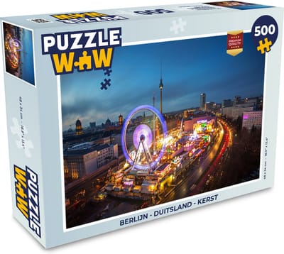 Puzzel Berlijn - Duitsland - Kerst - Legpuzzel - Puzzel 500 stukjes - Kerst - Cadeau - Kerstcadeau voor mannen, vrouwen en kinderen