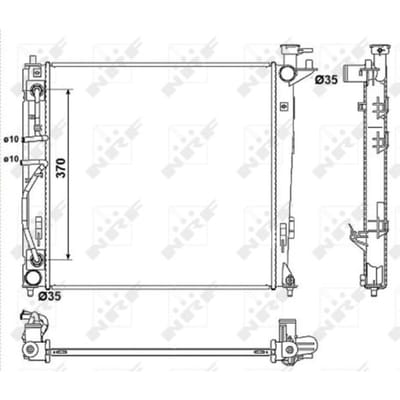Radiator, motorkoeling NRF 53053