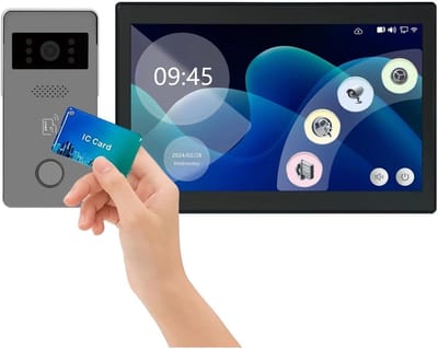 Video Deurbel - Slimme Intercom - Toegangscontrole Thuis - 10 Inch Touchscreen - 512 GB Opslag - Zwart