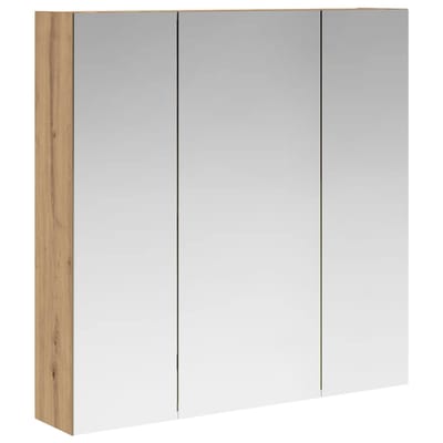 vidaXL - Badkamerspiegelkast - Artisanaal - eiken - 70 - x - 14,5 - x - 70 - cm