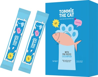 Tommie the Cat - 72 x 14gr - liquid kattensnacks - makreel & tonijn - hoog vispercentage - gezonde lekkere kattensnoepjes